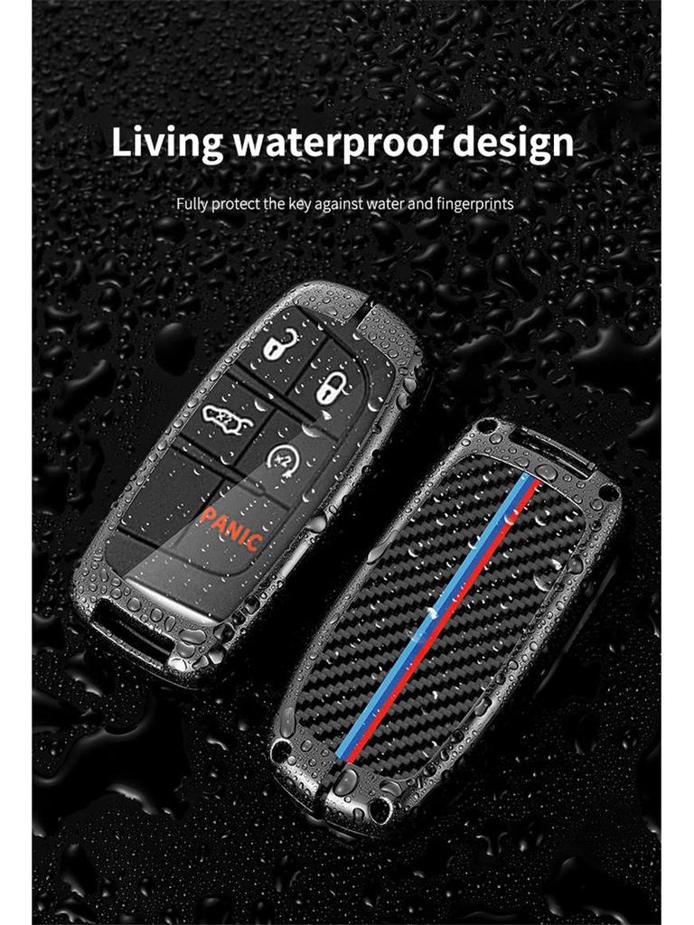 Чехол и накладка для ключа Jeep Compass, Cherokee, Grand Cherokee, Renegade, Commander