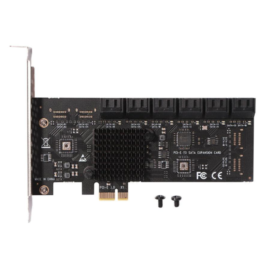 PCIE 1X To 12-Port SATA3.0 Card For Chia Mining For WIN10 LINUX UBUNTU System