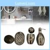 Stainless Steel Soap Dispenser Bathroom Set With Manual Pump For Home Use