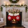Christmas Gloves Door Decoration with Light LED Christmas Decoration Artificial Garland for DIY Front Door Window Wall