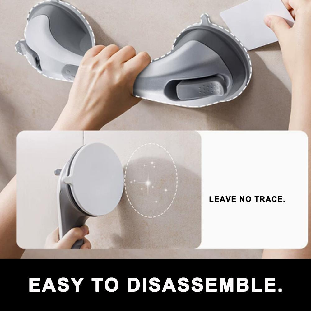 Поручни для ванн и душевых кабин Поручень с присоской, Съемные поручни для ванны для пожилых детей, Безопасный поручень для ванной комнаты Не требует сверления Водонепроницаемый
