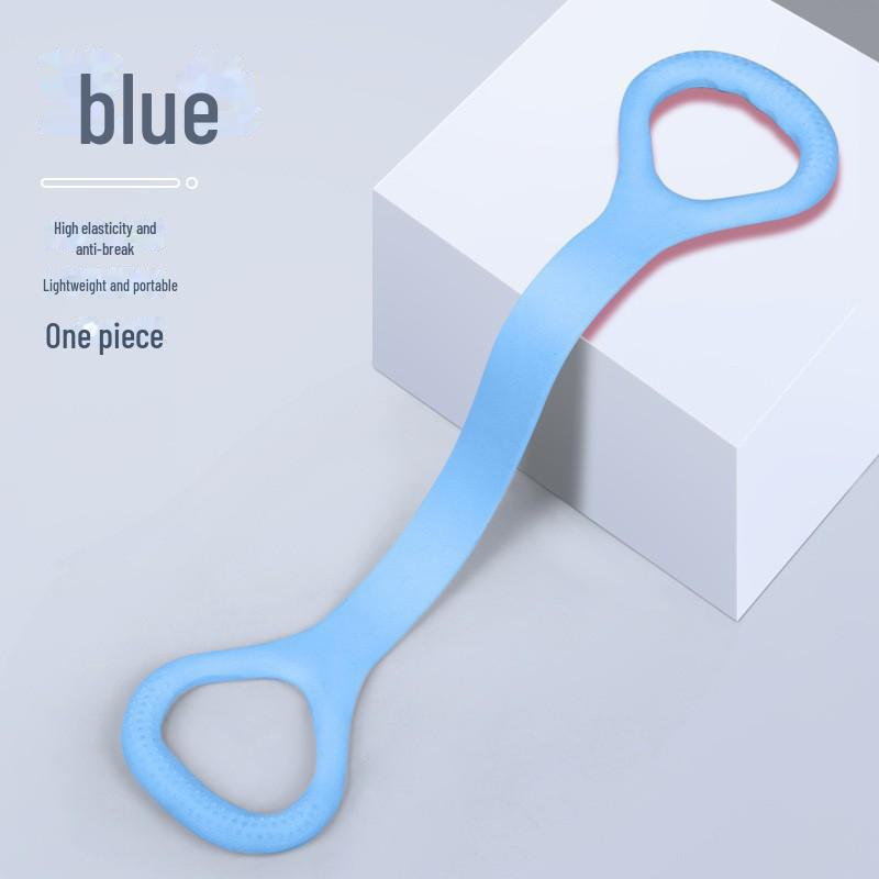 8-образная лента для йоги для растяжки спины и похудения ног - эластичный силиконовый фитнес-инструмент