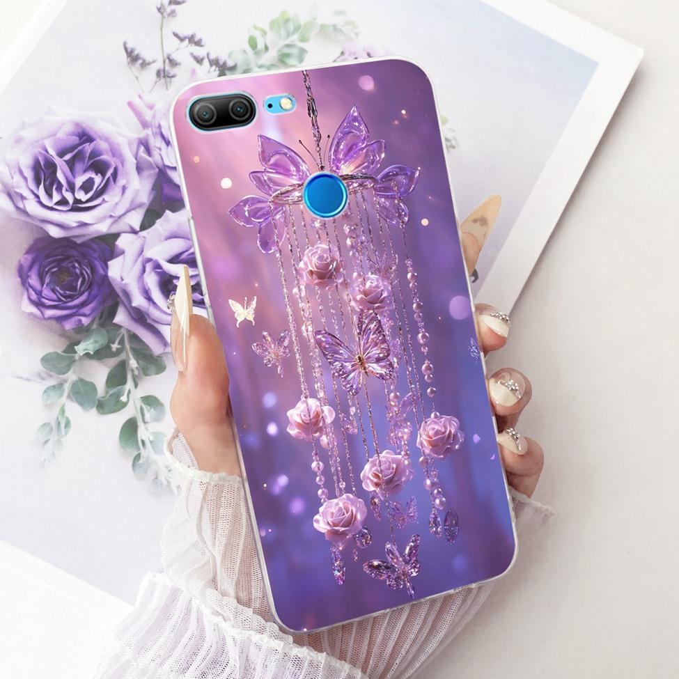 Transparent For Honor 9Lite LLD-L11 LLD-L21 Casing For Honor 9 Lite Case Cover Luxury Fashion Butterfly Funny Cute Painted