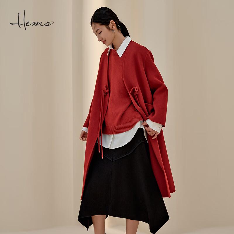 Женское длинное пальто Heilmans из шерсти и кашемира 246X1D31