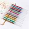 1.0mm Cute Drawing Tools Stationery Glitter Gel Pen Flash Marker Color Changing Highlighter Pen