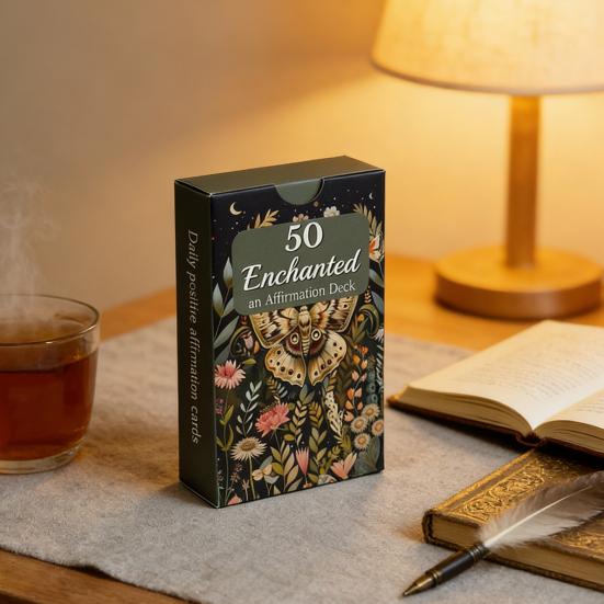 Yousheng 55 шт./набор карточек с аффирмациями, снятие стресса, мотивационные карточки, вдохновленные природой, эмоциональное благополучие, поддержка, инструмент для медитации осознанности