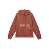 Brooklyn Fleece Letter Print Hoodie With Velvet Lining Women Tops Grey Peach-Red FN5435-209