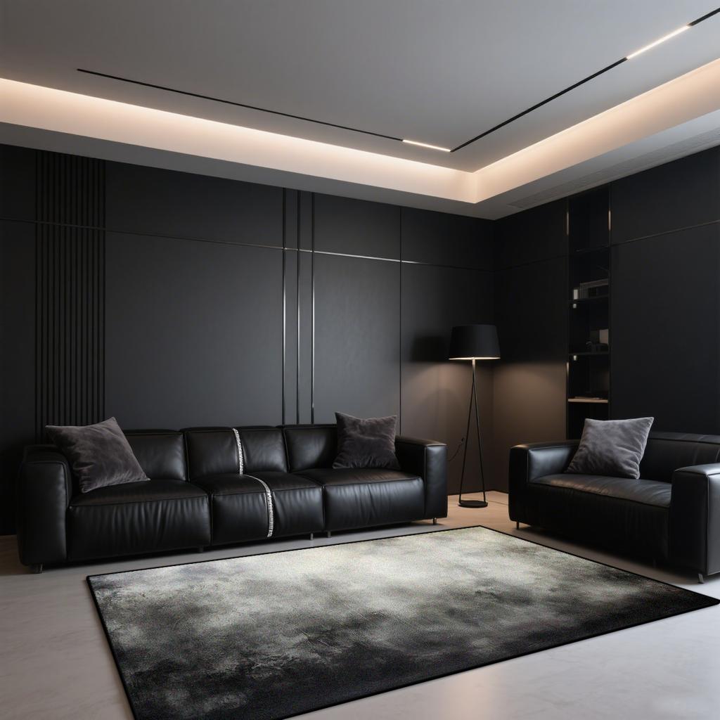 Современный Роскошный Ковер для Гостиной Большой Площади Абстрактная Декорация Ковер в Стиле Чернильной Живописи для Спальни Офиса Кофейных Столиков Моющиеся Коврики