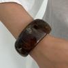 Irregular Resin Bangle Gold Exaggerated Bracelet Creative Wide Bangle  Decoration