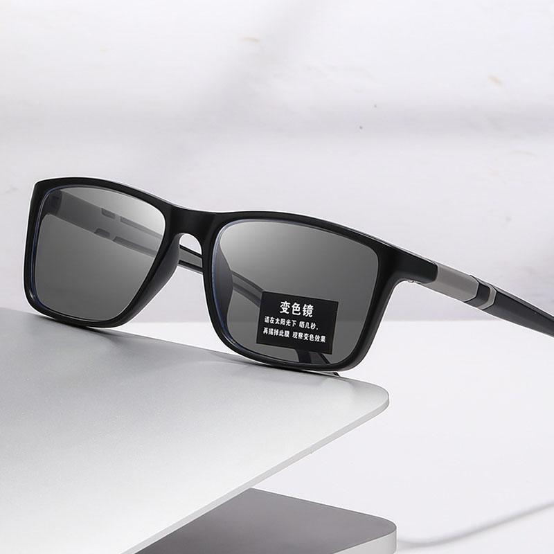 Винтажные фотохромные очки для близорукости для мужчин и женщин, спортивные очки для близорукости на открытом воздухе, женские квадратные очки с изменяемым цветом
