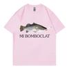 Funny Bomboclat Fish Meme Tshirt High Street Fashion Trend Y2k Short Sleeve Tshirts Unisex Unisex Harajuku Vintage Style T Shirts