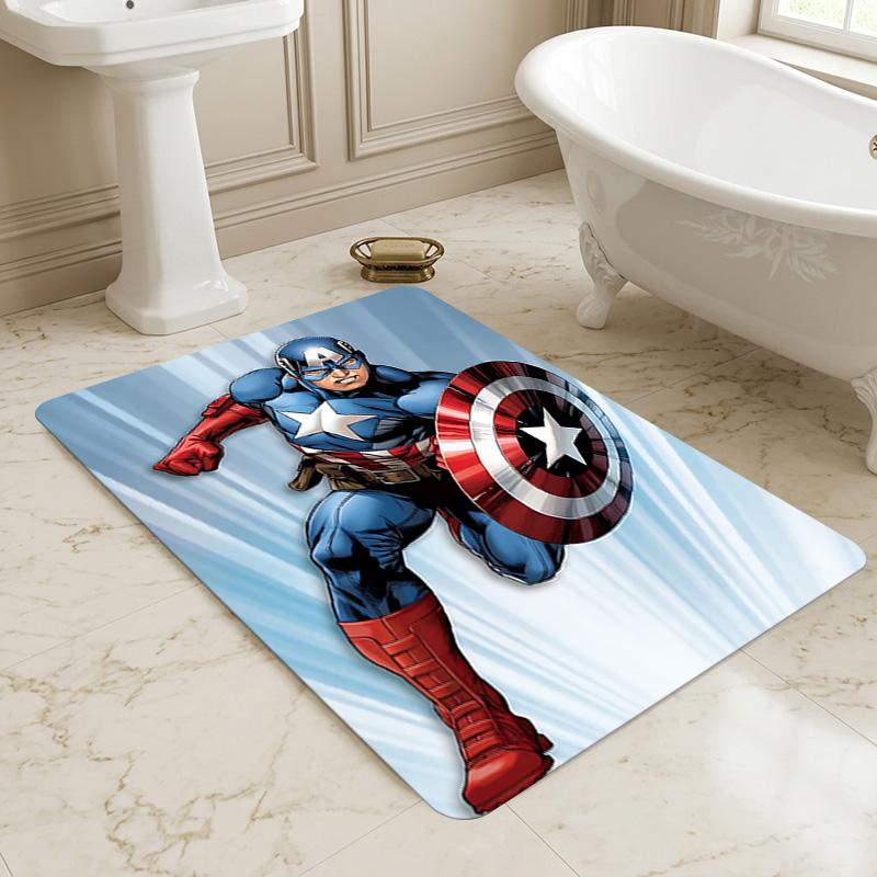 Captain America Living Room Nonslip Area Rug Soft Carpet For Bedroom Game Playroom Sofa Office Home Decor Doormat Christmas Gift C9301409