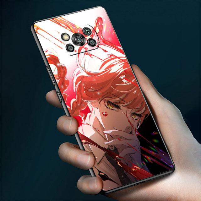 Чехол для Xiaomi Mi Poco X3 NFC X4 Pro F3 M3 C40 F4 GT M5 M4 F1 11 Lite 11T 10T 9T силиконовый чехол для телефона с бензопилой Man Anime Makima