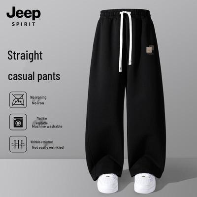 Мужские повседневные брюки JEEP SPIRIT прямого кроя, свободная посадка
