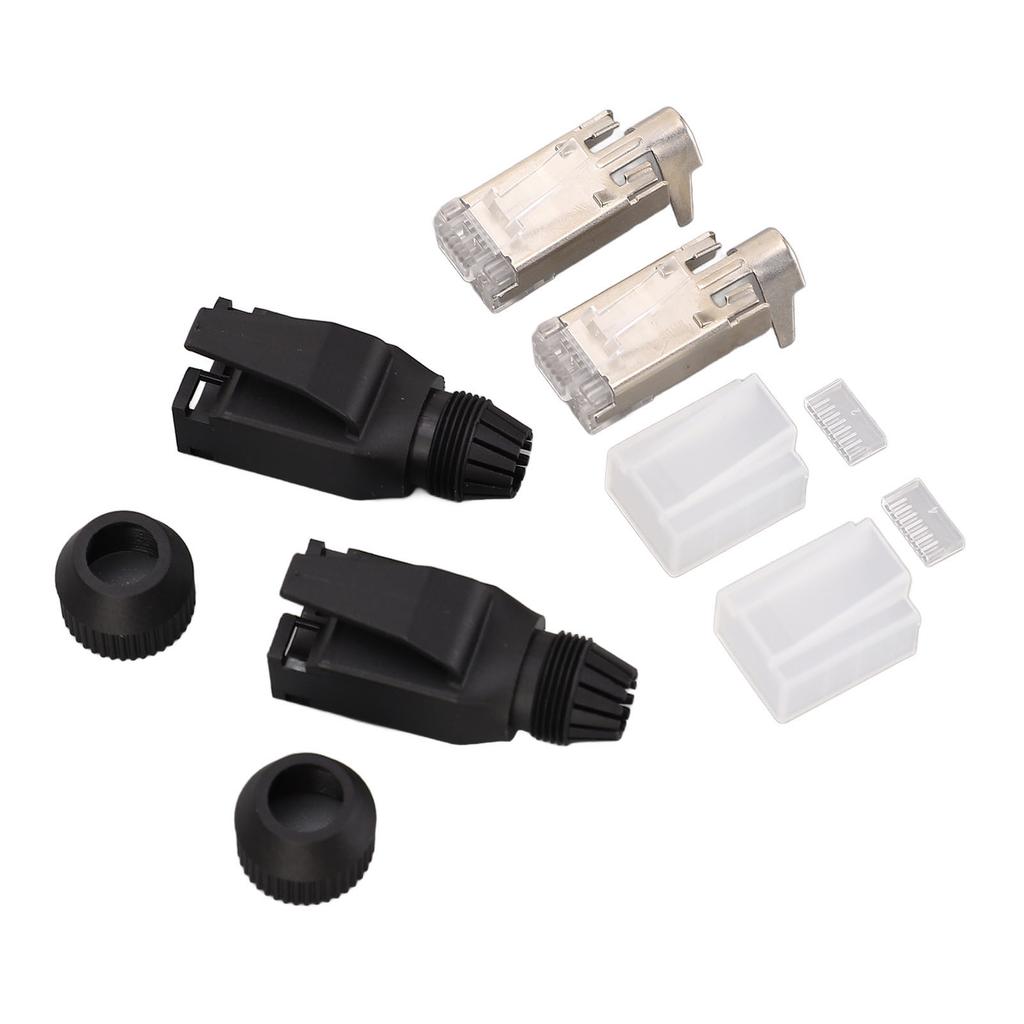 Набор из 10 штук разъемов RJ45 типа сборки, 8-контактные Cat5e Cat6, модульные вилки для промышленного Ethernet