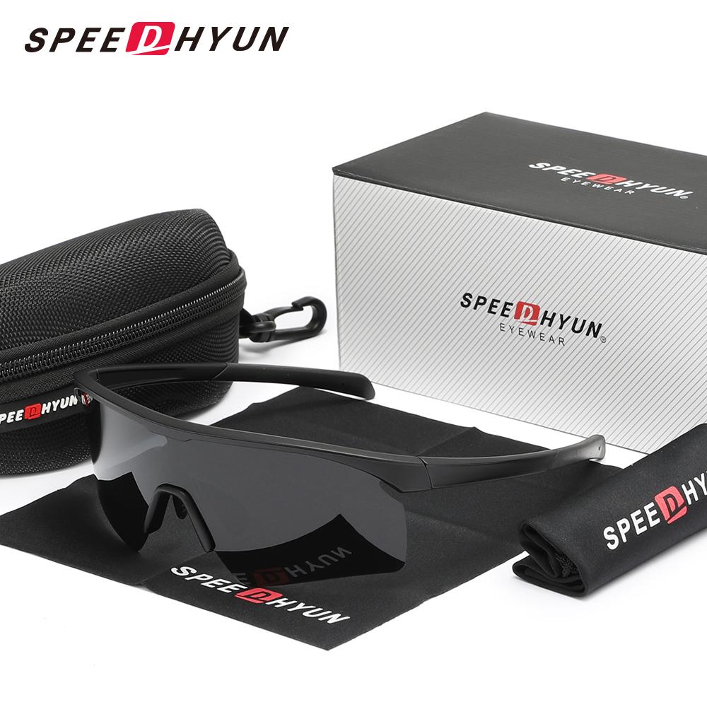 SPEEDHYUN полуоправа для велоспорта, мужские и женские солнцезащитные очки для велоспорта, спортивные очки для горного спорта, поляризованные, UV400, антибликовые очки
