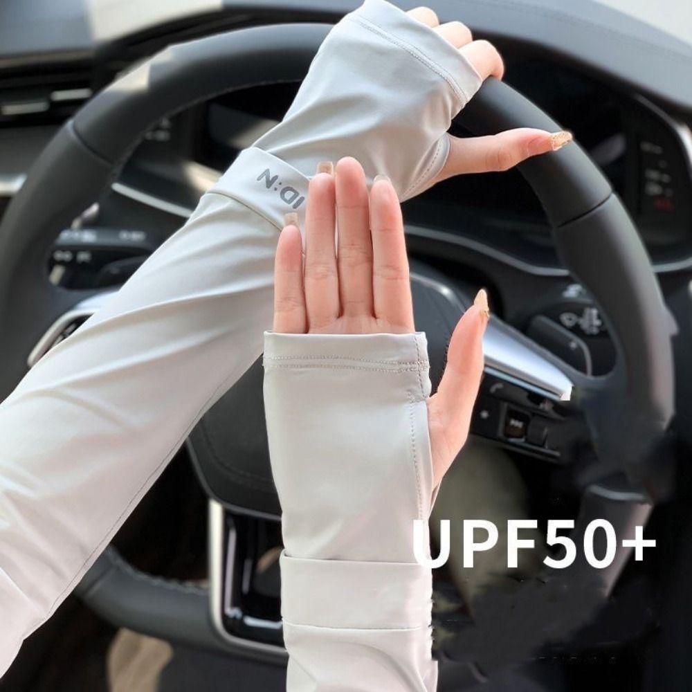 UV Insulation Sunscreen Sleeve Sun Protection Cycling Gloves Breathable Ice Silk Sleeves Outdoor