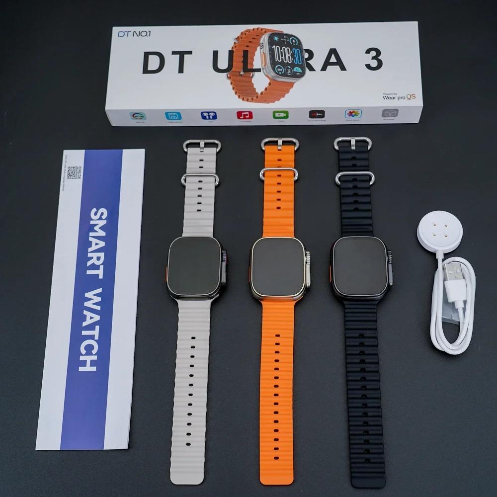 2025Новые DT Ultra 3 Pro Google map NFC Смарт-часы 32G Память Музыка Видео NFC Bluetooth Звонок Водонепроницаемые Смарт-часы