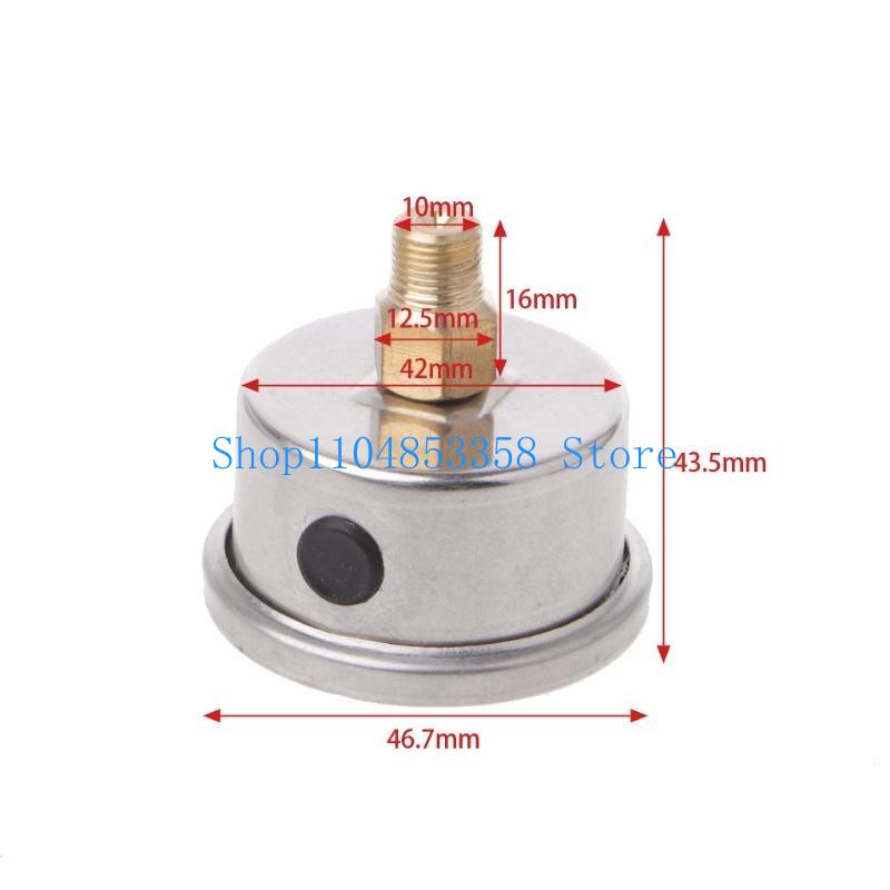652F Compact Pressure Regulator Gauge 0-160 Psi/Bar Oil Display Meter Gauge