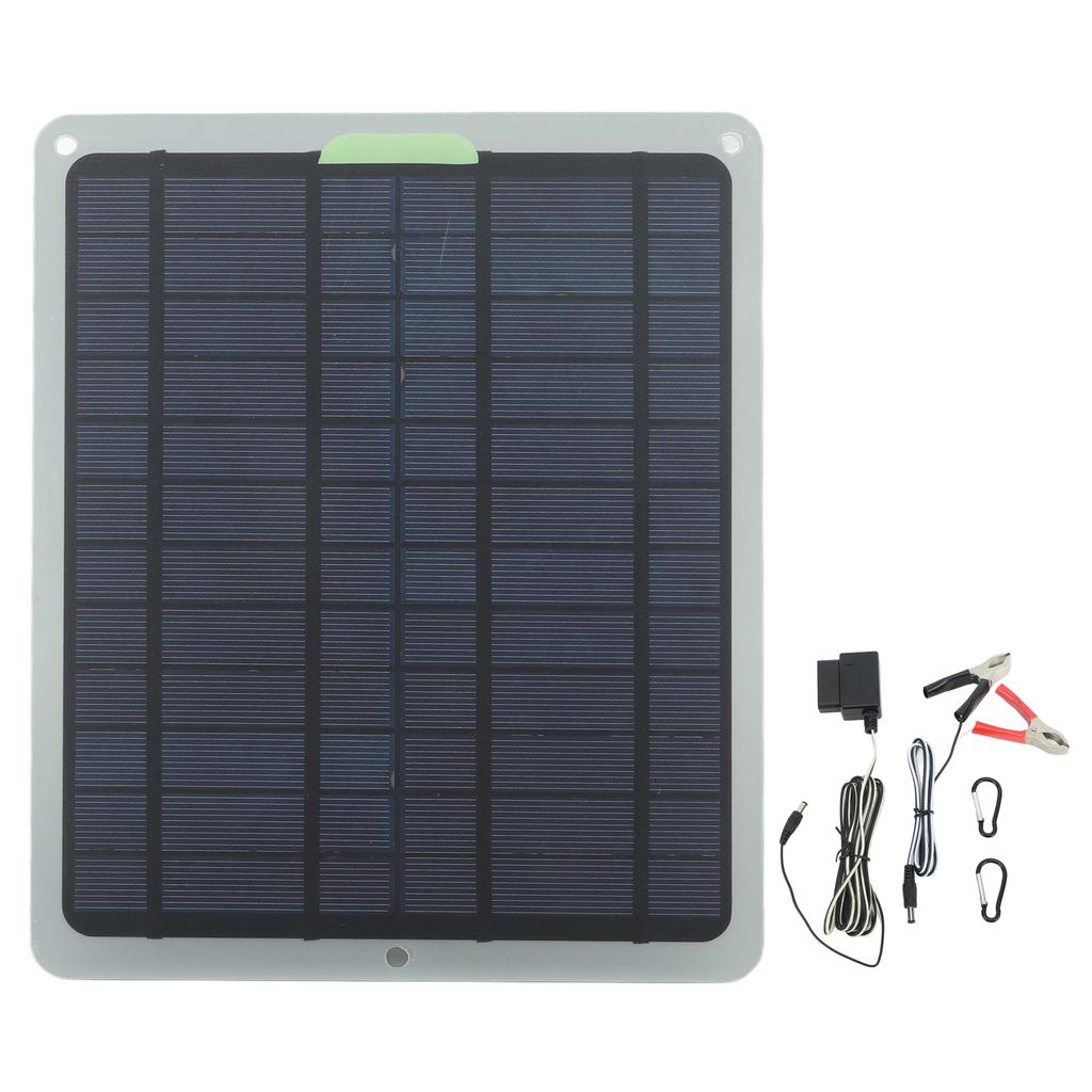 Mini Solar Panel Kit 22W With Bracket 12V OBD Battery Controller Monocrystalline Solar Panel for