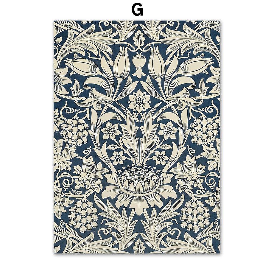 Винтаж Уильям Моррис Лист Виноград Цветок Цветочные настенные картины холст картины постеры и принты для гостиной домашний декор