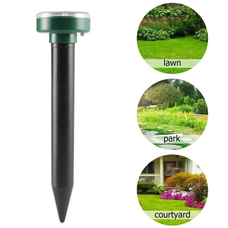 4 шт., солнечный репеллент для животных, непрерывная 24-часовая защита, ультразвуковая вспышка, звуковая и визуальная сигнализация для птиц, товары для домашних животных