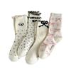 Spring Summer Bowknot Socks Y2K Sweet Stockings New Long Socks