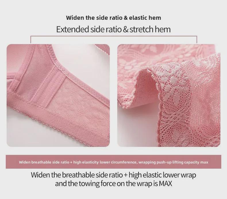 Большой жаккардовый бюстгальтер с тонкой чашкой, полностью закрывающий, без косточек, для людей среднего и пожилого возраста