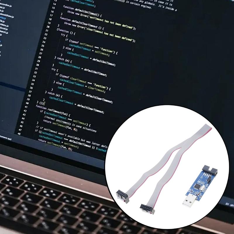 Double Voltages AVR USB ISP Asps Programmer For Microcontroller Firmware Updates Supports 3.3 V And 5V Power Supply