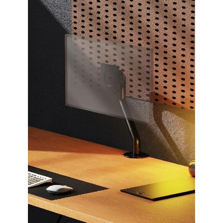 Adjustable display robotic arm for 17 to 32 inches heat dissipation desktop computer monitor stand