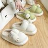 Fashion Casual Slippers Women House Cartoon Cat's Paw Designer Winter Shoes Girls Flats Cute Indoor Platform Fluffy Footwear Plush Warm