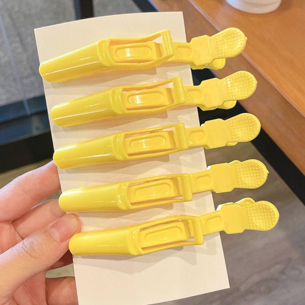5pcs/set Plastic Alligator Hairpin Fashion Hair Grip Clips Haircut Section Clamps Girls