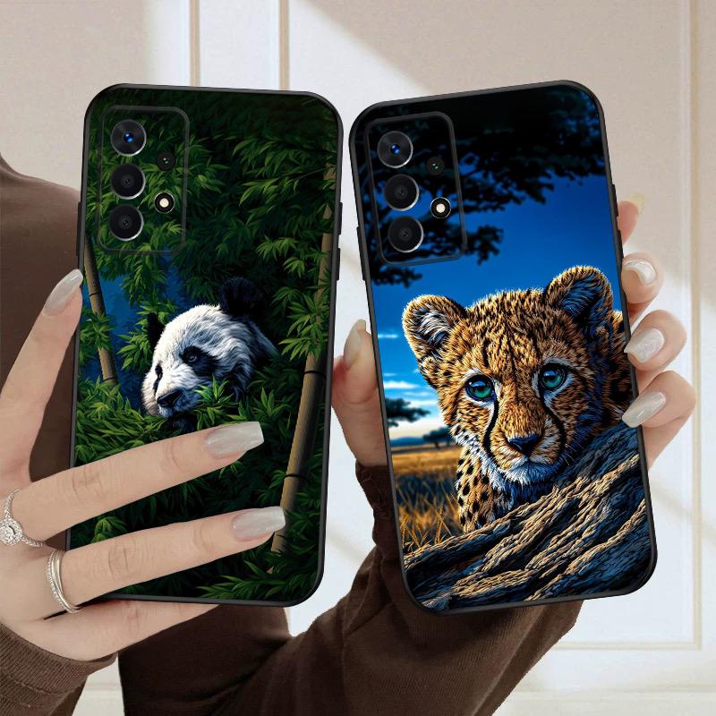 Милый тигр и птица Для Samsung A03 Core A04 05 06 12 14 15 16 22 23 Galaxy 25 26 4G 34 35 52 53 56 71 73 90 5G мягкий чехол для телефона