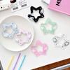 Acrylic Wing/Star Shape Carabiner Hook Clips Card Holder Keychain Portable Outdoor Keyring Hook Backpack Pendant Gifts
