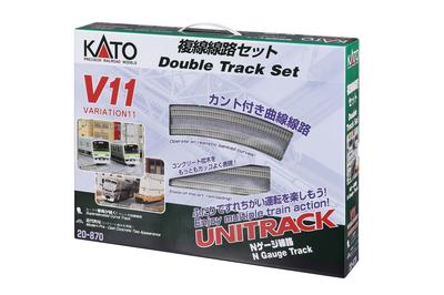 KATO N Gauge V11 Двухколейный набор рельсов 20-870 Набор для железнодорожной модели