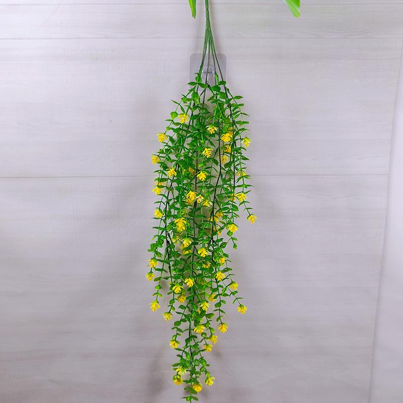 Настенная зелень: Длинная полоса искусственной цветочной лозы и лиственной декорации для внутренних/наружных пространств