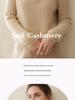 Women's Thickened Cashmere Half-Zip Knit Sweater - Loose Fit, Soft, Turn-Down Collar for Autumn and Winter