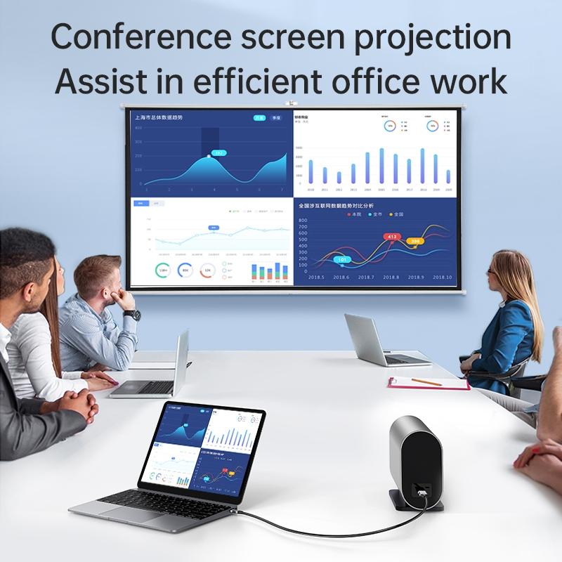 USB C To HDMI Cable 8K@60Hz 4K@120Hz Type C To HDMI-Compatible HDTV Cable for TV Converter MacBook Air iPad USB-C HDMI Adapter