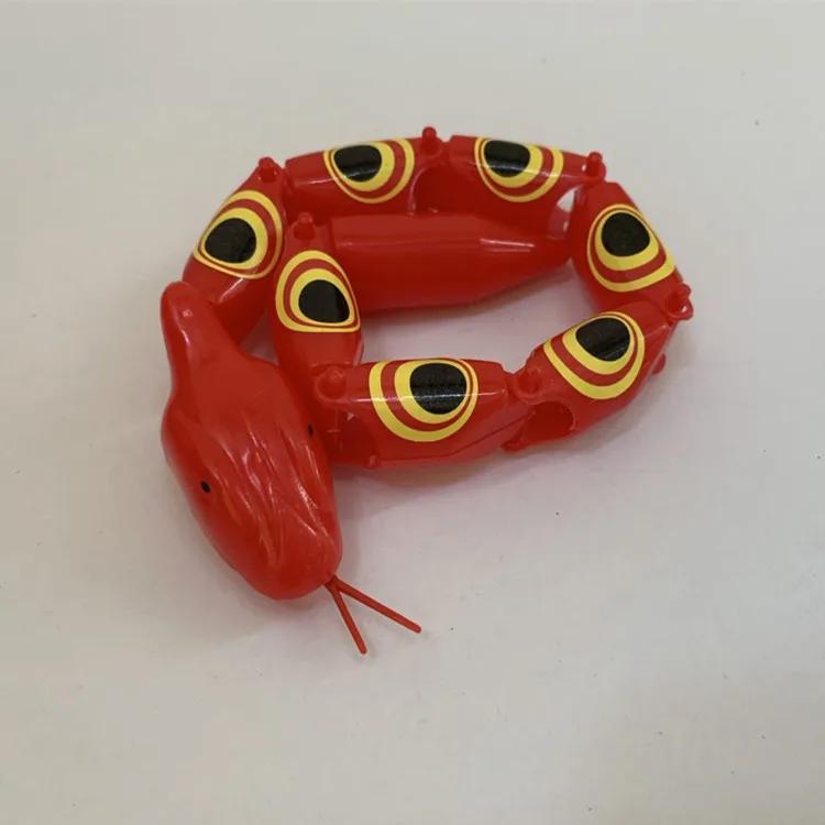30cm Realistic Jointed Snake Toy 4 Colors Adults Kids Prank Props Fun Fake Snake Model Party April Fools Day Horror Tricky Toys