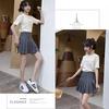 XS-2XL Women Pleated Skirt Short Skirt Student Anti-Lightening Thin Skirt Sexy High Waist Mini Skirt