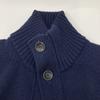 ZANONE 812519 CHIOTO Темно-синий 5 класс Шерстяной Однотонный Вязаный Кардиган топы 50 Темно-синий Б/У