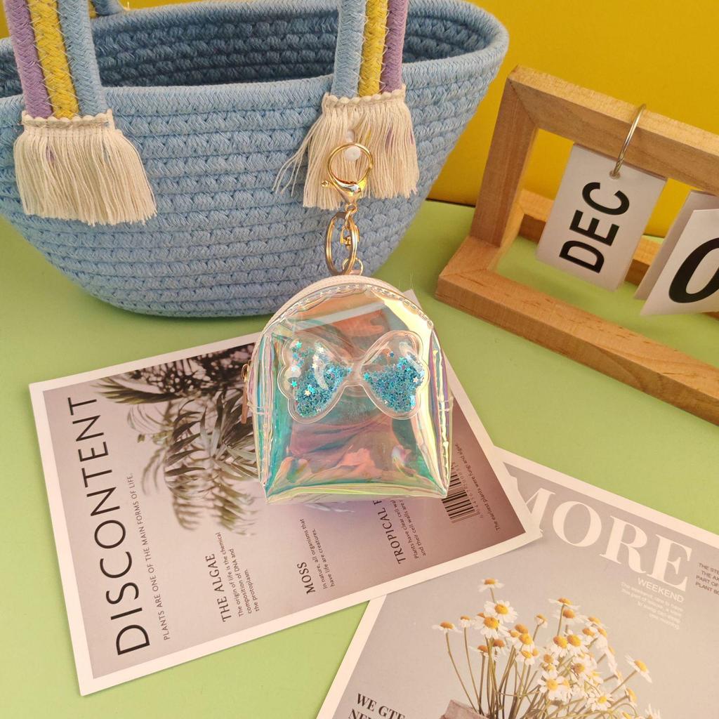 Красочный мини-кошелек для монет в форме сердца: Портативная сумка для помады и наушников