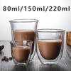 Double Wall Glass High Borosilicate Glass Mug Heat Resistant Tea Milk Juice Coffee Cup Transparent Espresso Whisky Wine Cup