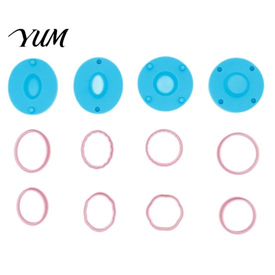 Resin Casting Accessories 12Pcs Mini Plate Clay Molds, Earring Molds with Positioning Base, Multi?Shape Tray Mold for Jewelry Cutters DIY