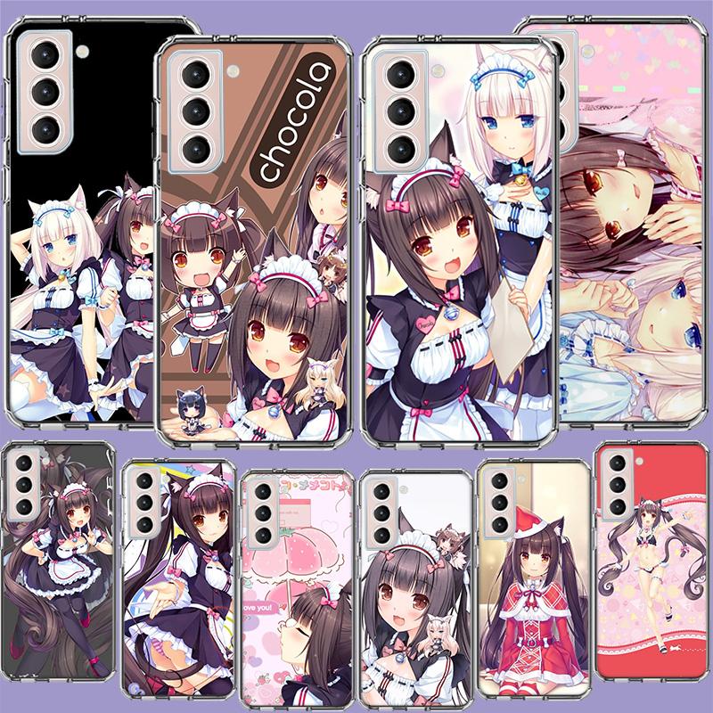Чехол для телефона Chocola Nekopara Для Samsung A16 A26 A36 A56 A17 A15 A25 A35 A55 A14 A24 A34 A54 A04S A05S Galaxy Note 20 10 9 8 A9 A