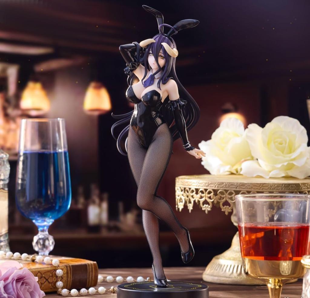 Overlord BiCute Bunnies Figure Albedo Black Ver. Figure, 1 Type, Official, Approximately 30cm