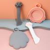 Universal Size Reusable Cat Dog Silicone Sealing Pet Food Spoon Can Covers Tin Opener Can Lids