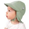 Baby Cap for Boys and UPF50 UV with Neck Flap Medium Size [JAN & JUL] Girls, Protection, (Juniper Green, 6-24 Months)