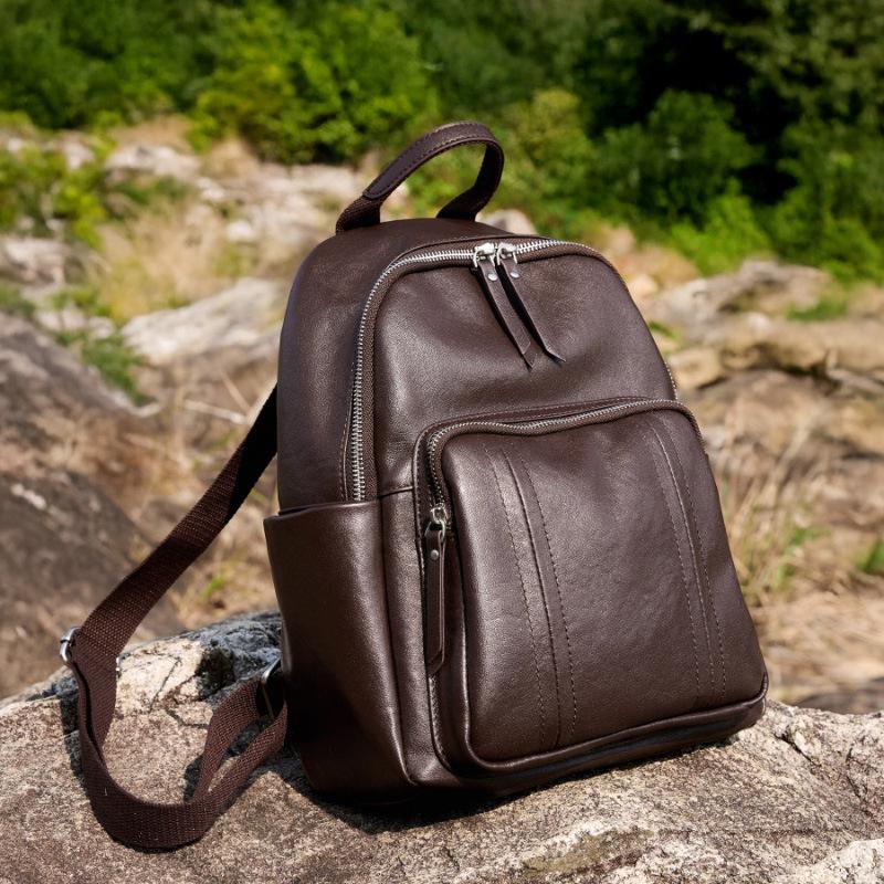 First Layer Leather Европа и США Модный рюкзак для женщин Кожаная женская сумка Мягкая кожаная многоцелевая женская сумка-рюкзак