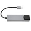 7.1 USB Звуковая карта объемного звучания с цифровым звуком SPDIF, звук высокого разрешения, внешняя звуковая карта для ноутбука, ПК, серебристая